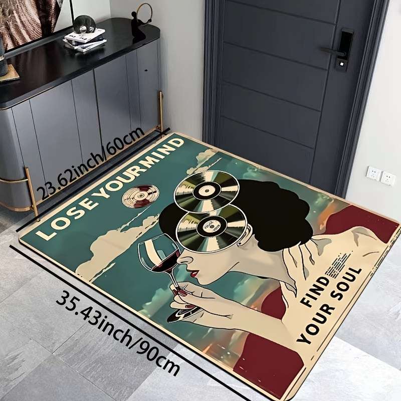 1Pc Blue 19.69x31.49inch 50x80cm Floor Mat