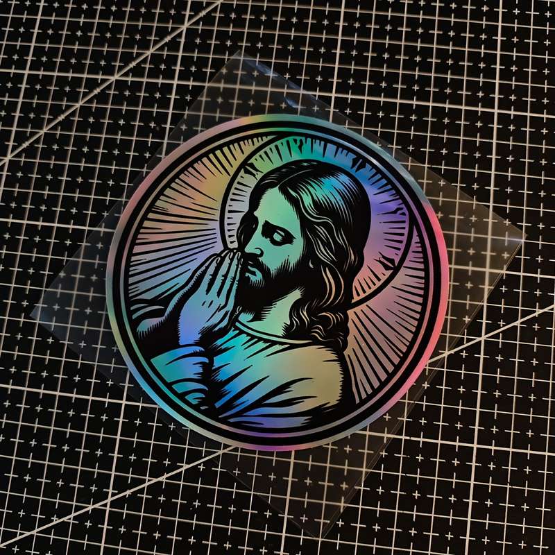 1pc Jesus Christian Themed Stickers