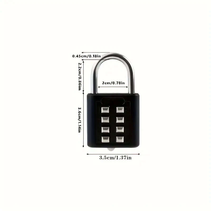 1pc Combination Password Padlock Rotary Dial Secure Code Lock For Suitcase Luggage Drawers Bicycle C