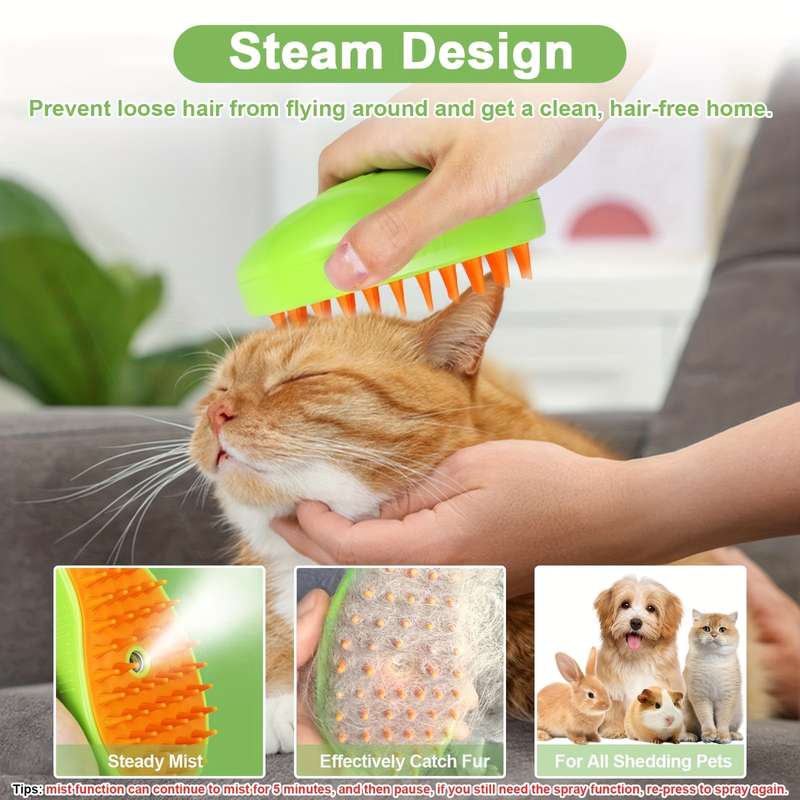 1pc Yellow Pet Comb