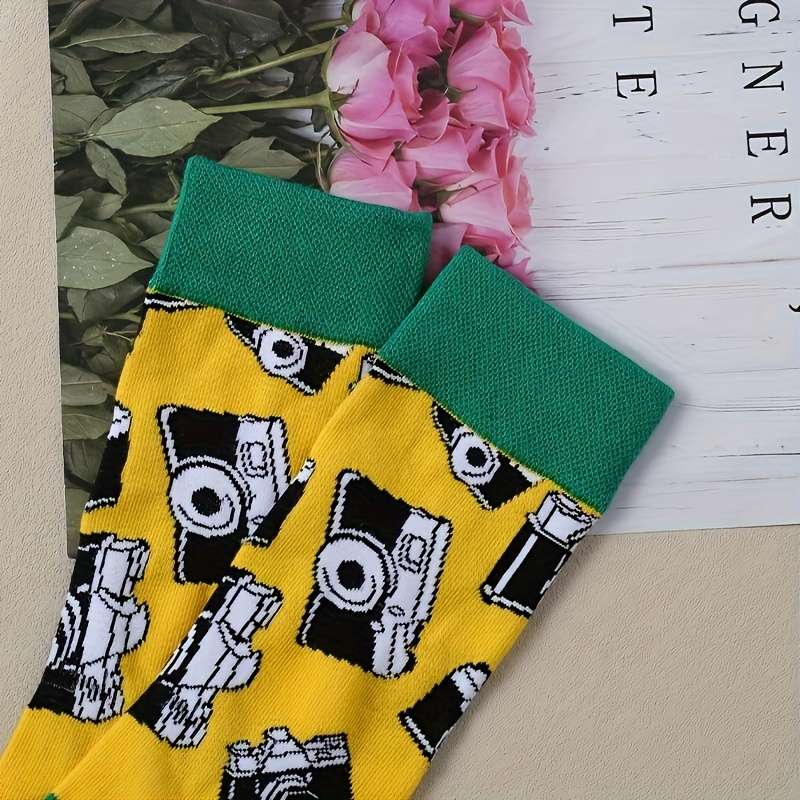 1 Pair Mixed Color One Size Socks