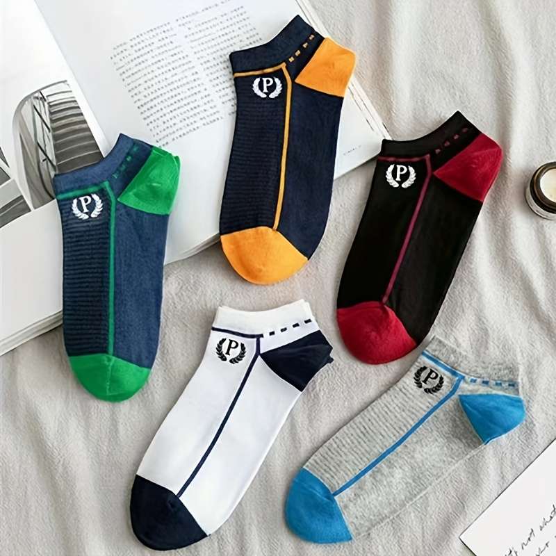 5 Pairs Of Random Colors One Size High Elastic Socks