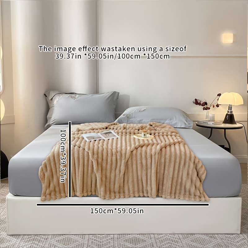 1ps Blanket Color Khaki 1 size 200cmx230cm