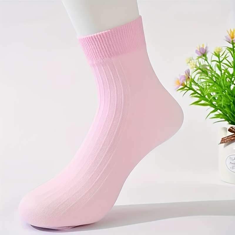 30 Pairs Of Random Colors One Size High Elastic Socks