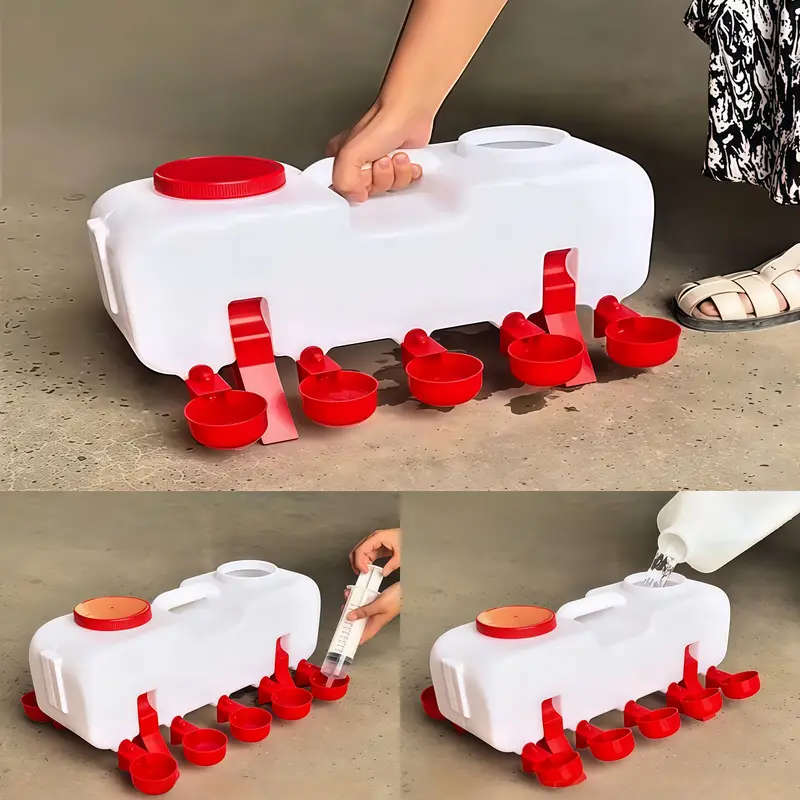 Durable Plastic Poultry Waterer Dispenser