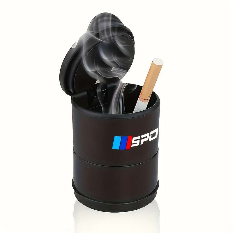1pc One Portable Universal Car Ashtray Designed for BMW Models 1 3 5 7 And X5 Featuring High T