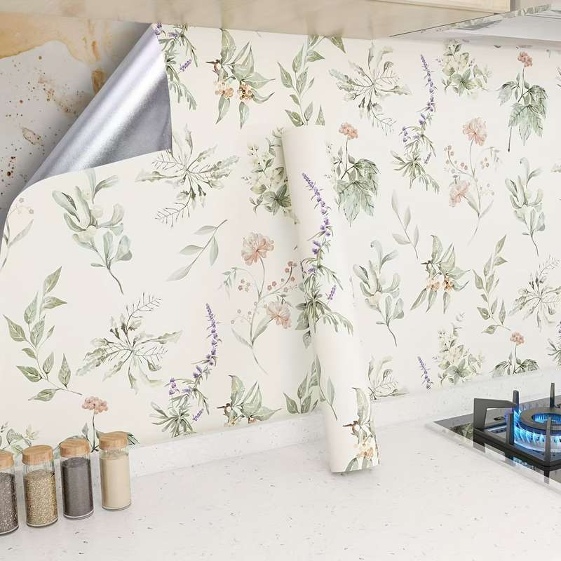 1PC Wall StickersColorH2 Warm Color Flower language44cm WideX2.5m Long