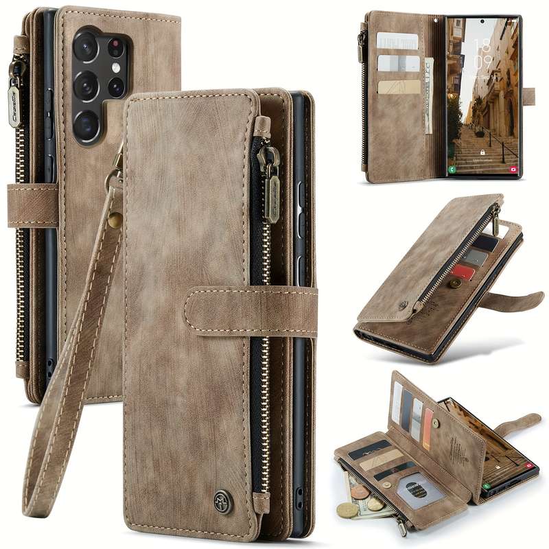 1pc Brown For Samsung Samsung Galaxy S23 Ultra Phone Cases