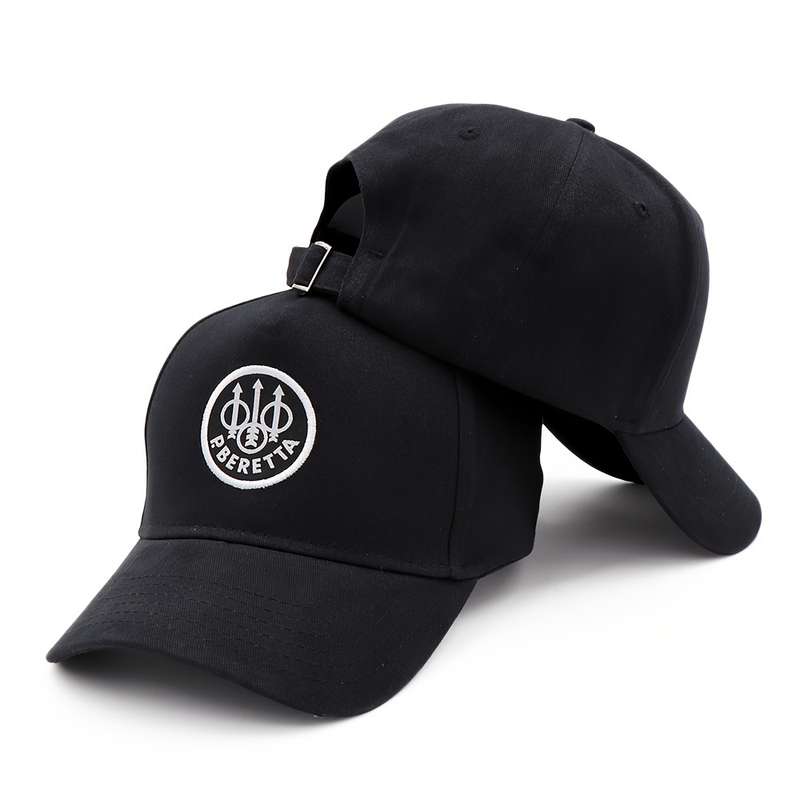 1pc Black Barrett Embroidered Baseball Cap Adjustable Fit Textured Fabric Unique Logo Design C