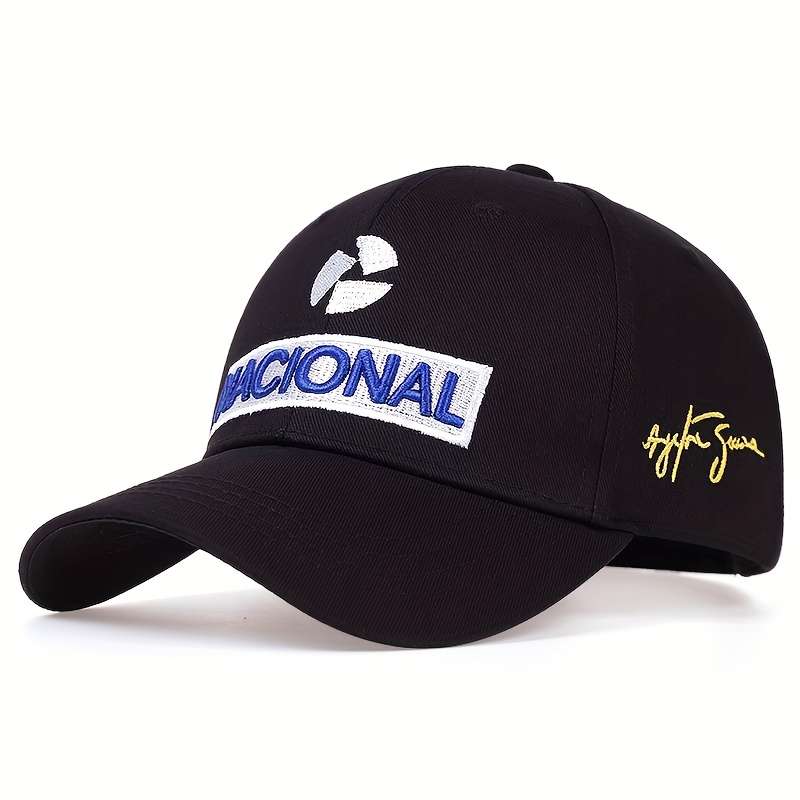 1pc A Men'S NATIONAL Embroidered Baseball Cap Stylish And Adjustable Perfect for Outdoor Leisure