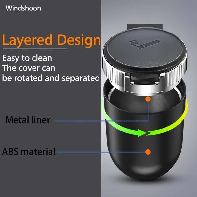 1pc Must-have tools for car enthusiasts various colors of car interior accessories trash can ash
