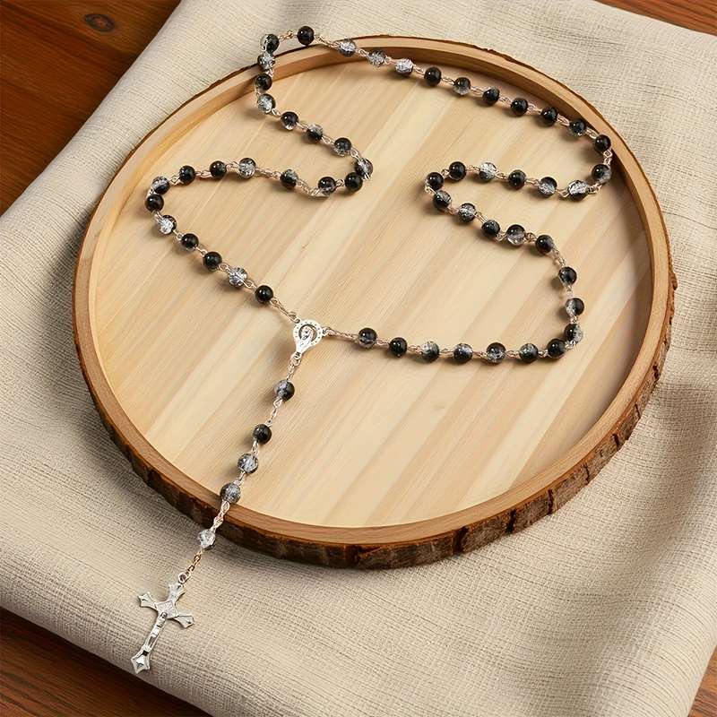 1 Piece Black Jesus Theme Pendant