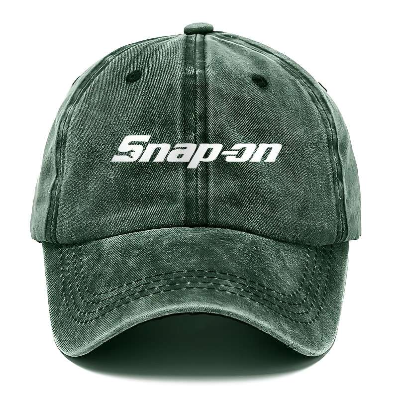 1pc Single Pack SNAP-ON Embroidered Baseball Cap 100% Viscose Fiber Hand Washable Casual Outdoor