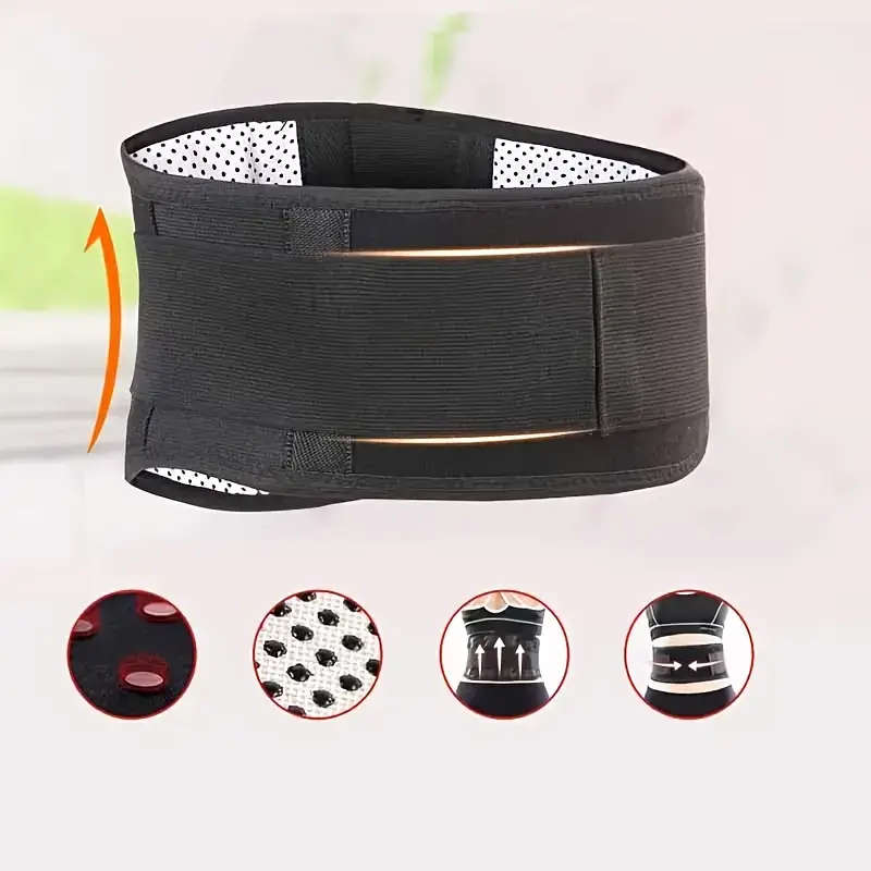 1pc Adjustable Relaxation Lumbar Support Belt Size L Comfortable Back Support Suitable