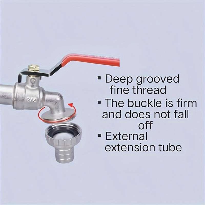 1 Set Ibc Water Tank Outlet Valve Adapter Hose Connector