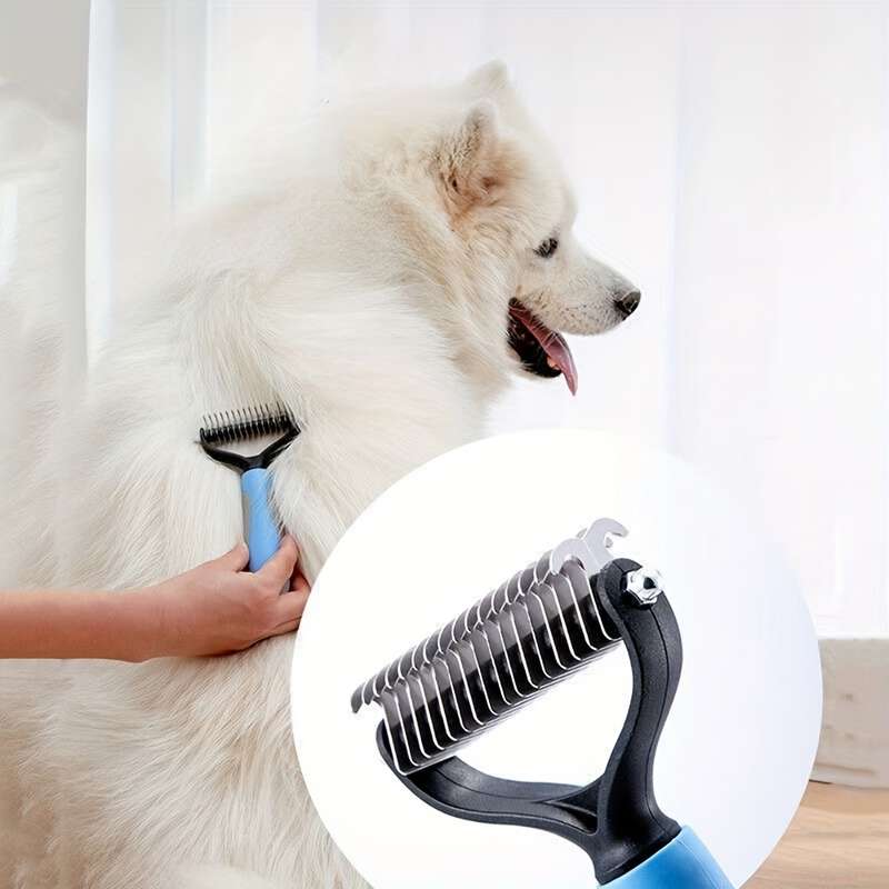 1pc Blue 17 Teeth Pet Comb