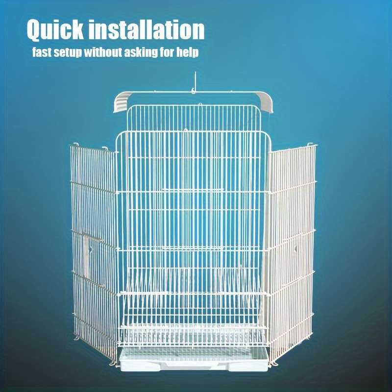 1pc Yellow 2 Grids (without Wheels) Pet Cage