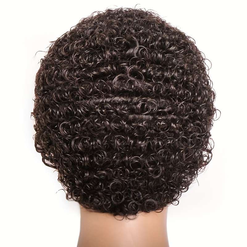 1Pc Natural Black 10.16cm Fashion Design Wig