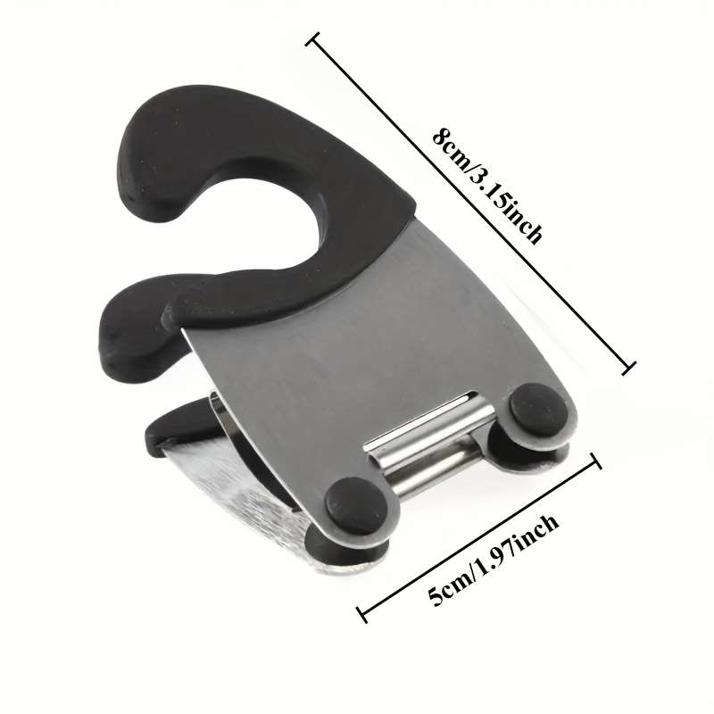 1pc Stainless Steel Kitchen Utensil Holder Classic Pot Side Clip Anti-Scald Spoon Rest Multifun