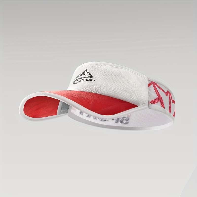 1pc GOLOVEJOY Unisex Summer Outdoor Sports Visor Cap Breathable Sweat-Wicking Sun Protection Hat