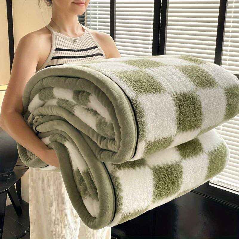 1ps Blanket Color Gray Grid size 150.11cmx200.15cm