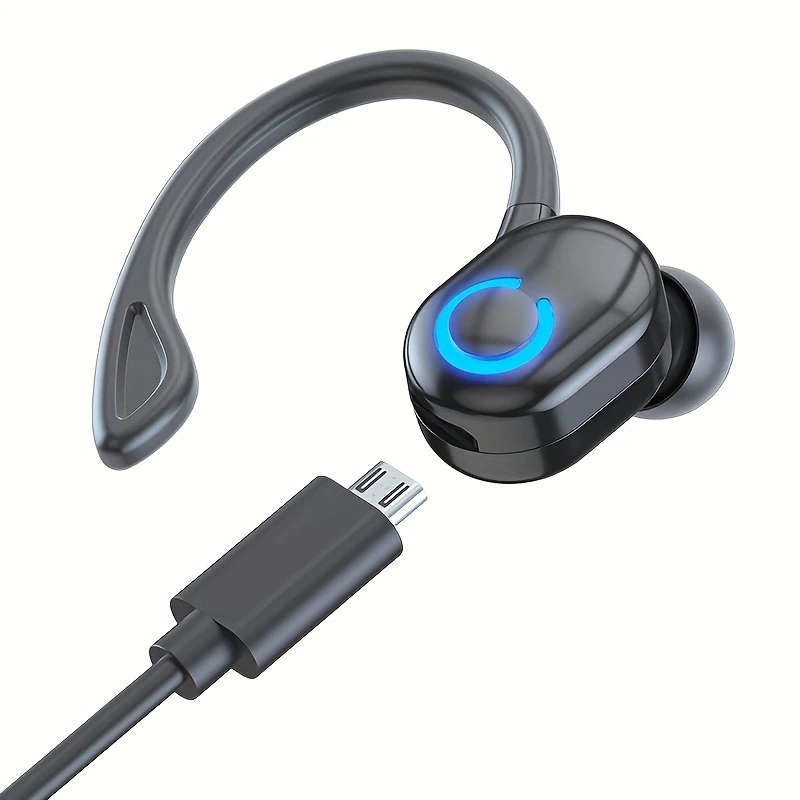 1pc Mini Wireless Earbuds Universal Phone Earphones Open-back Earcup Style Noise Cancellation for Vo