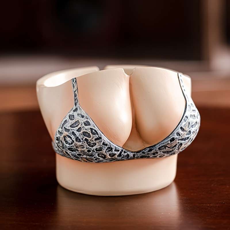 1pc Fashionable And Sexy Beautiful Ashtray Ornament Bikini Ashtray Special Art Ashtray Decor