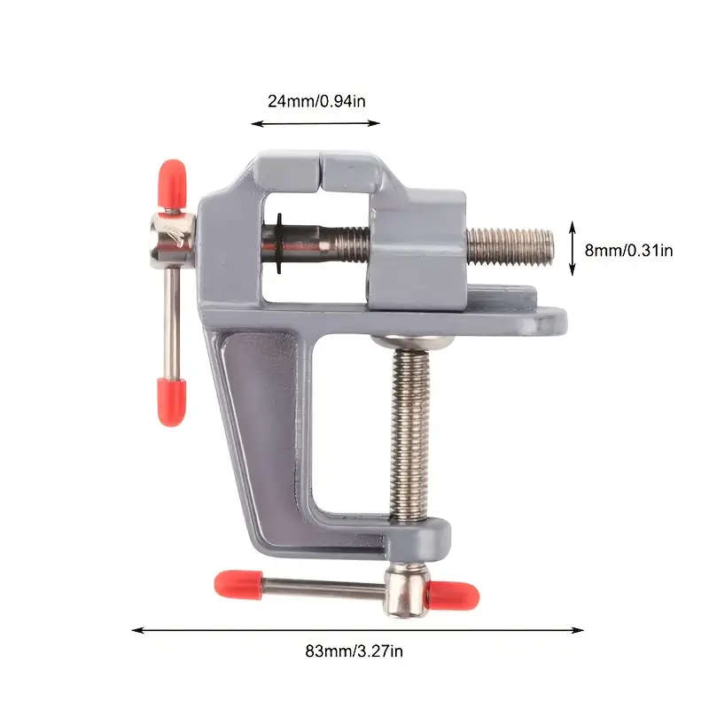 Aluminum Miniature Small Jewelers Hobby Clamp On Table Bench Vise Mini Tool Vice Muliti-Funcational