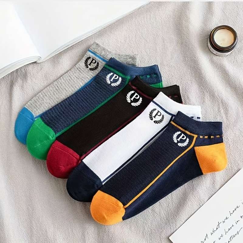 5 Pairs Of Random Colors One Size High Elastic Socks