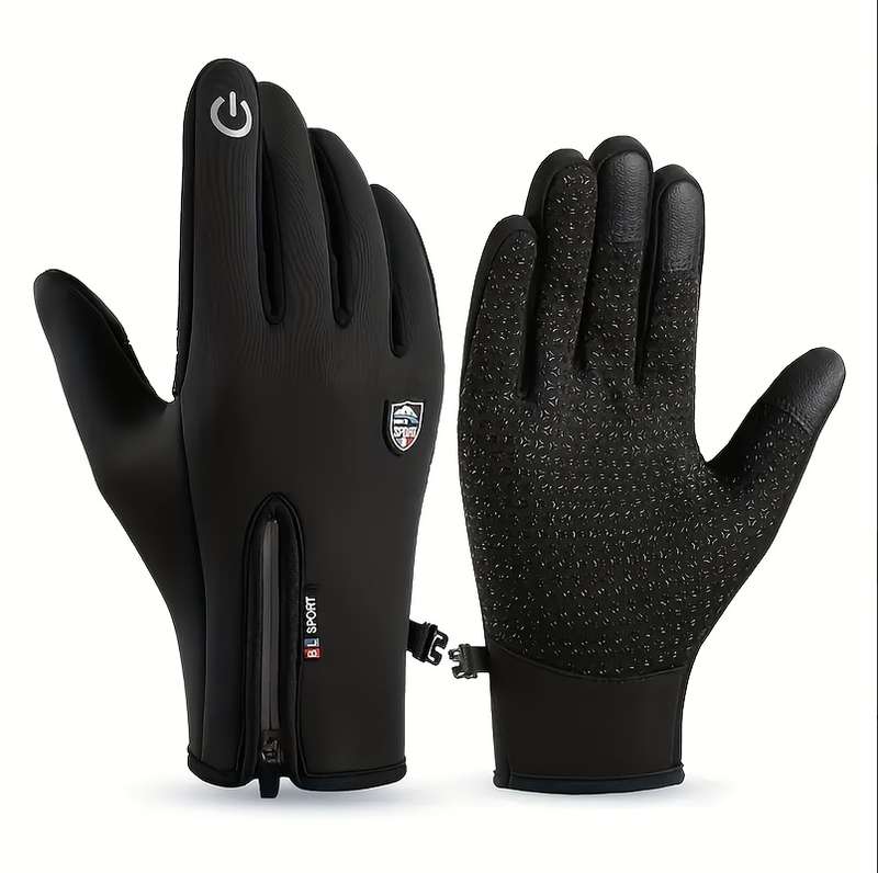1 Pair Black Size XL Outdoor Sports Gloves