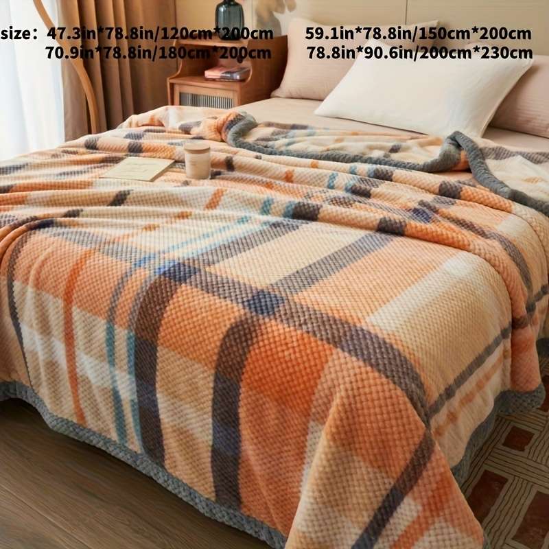 1ps Blanket Color Large Square Blue size 120.14cmx200.15cm