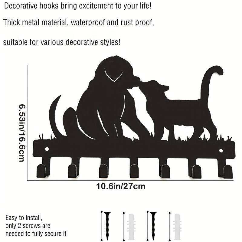 Metal Creative Decorative Key Large HookMultifunctional Storage Hook for Home Decoration Key Hol