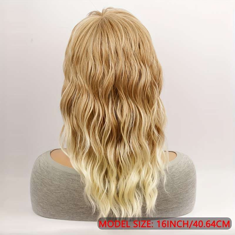 1Pc From Burgundy To Red 40.64cm Fashion Design Wig