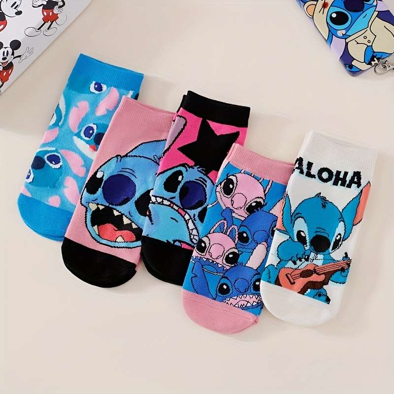 5 Pairs One Size High Elastic Socks
