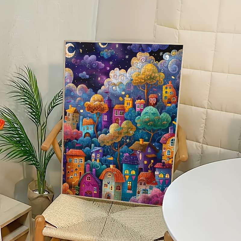 1000pcs Adult Puzzle Challenging Large-Scale Jigsaw High-Quality Thick Paper Dura