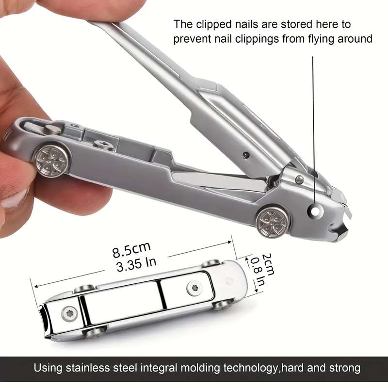 2pcs Original Nail Clipper Set Creative Car Styling Anti Splash Nail Scissors Portable Large Me