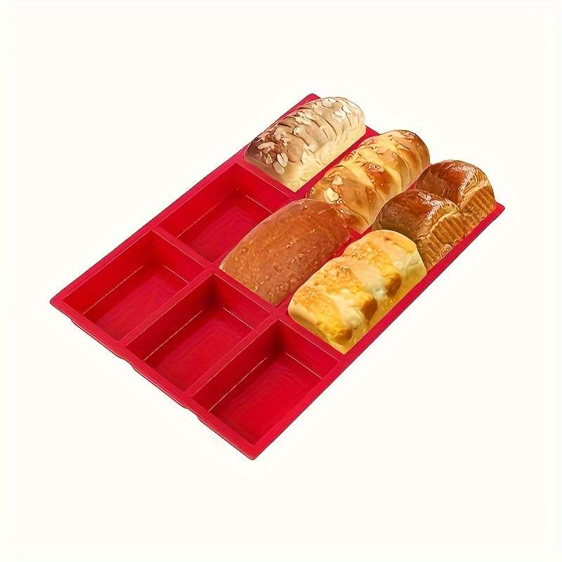 1pc Durable Versatile 9-Cavity Silicone Mini Loaf Pan Perfect for Baking Cakes Breads Meatloaf