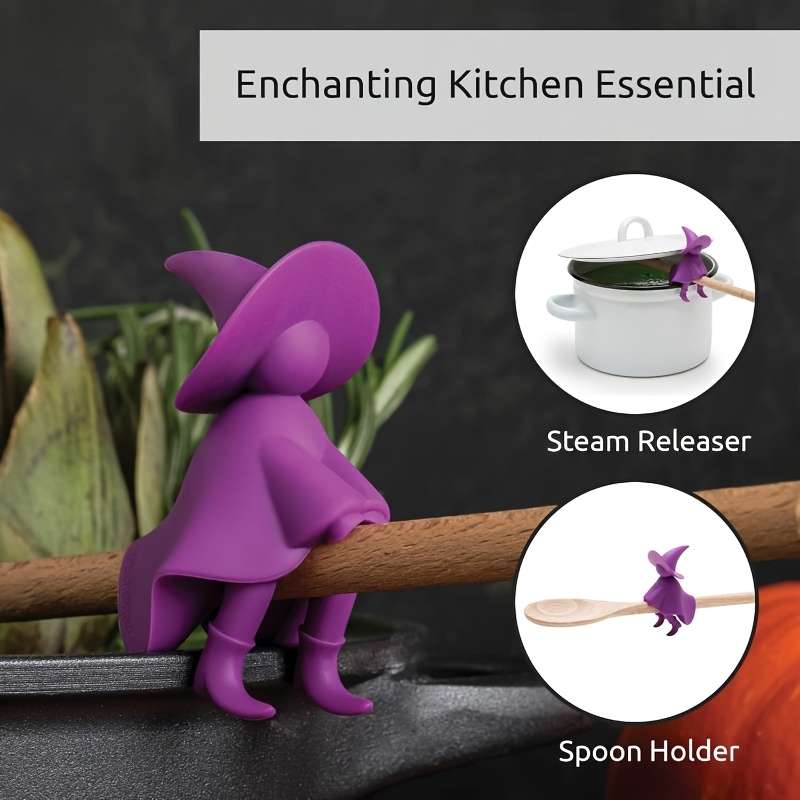 1pc Silicone Utensil Holder Stovetop Silicone Spoon Rack BPA-Free Heat Resistant Kitchen