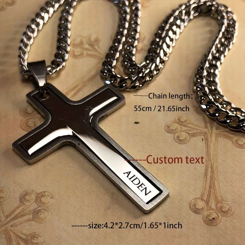 1 Piece Silvery Jesus Theme Pendant