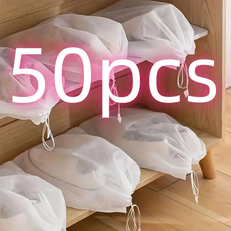 50-Piece Portable Shoe Organizer Bags