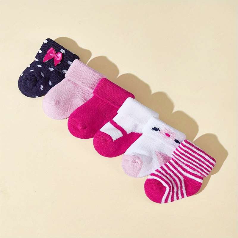 Mixed Color 12 Pairs Sock 6 12M