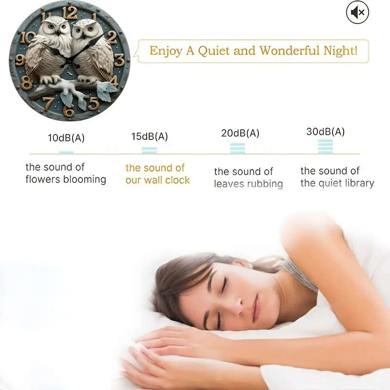 1Pack Silent Wall Clock