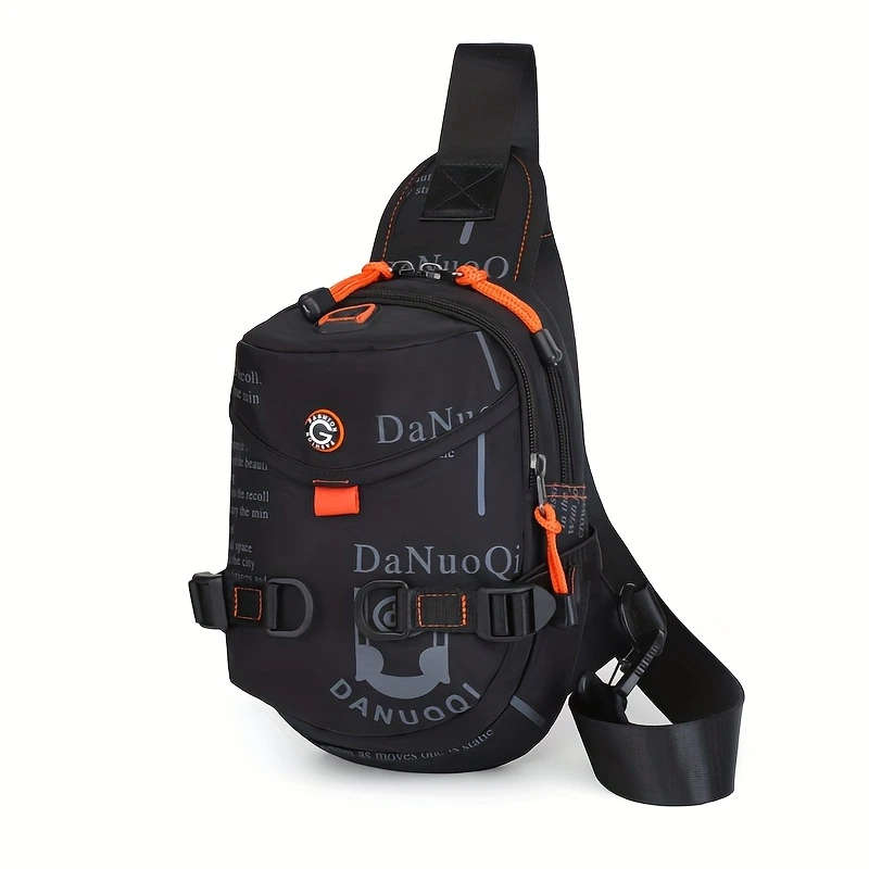1pc Men's Sports Chest Bag Versatile Sling Backpack for Outdoor Activities Cycling Travel Durable