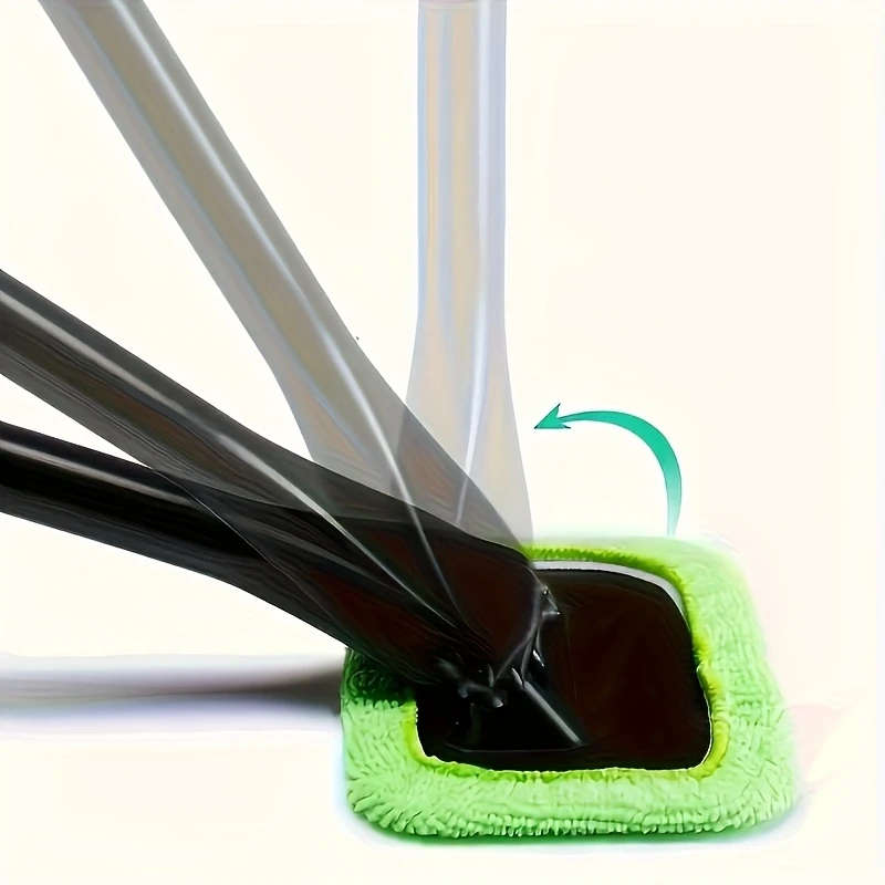 1pc Versatile Car Window Cleaning Brush Silicone Anti-Fog Windshield Interior Glass Duster