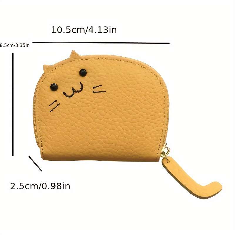 1pc Cat Card Holder for Women 2024 New Compact Internet Celebrity Cute Multi-Card Holder Advanced C