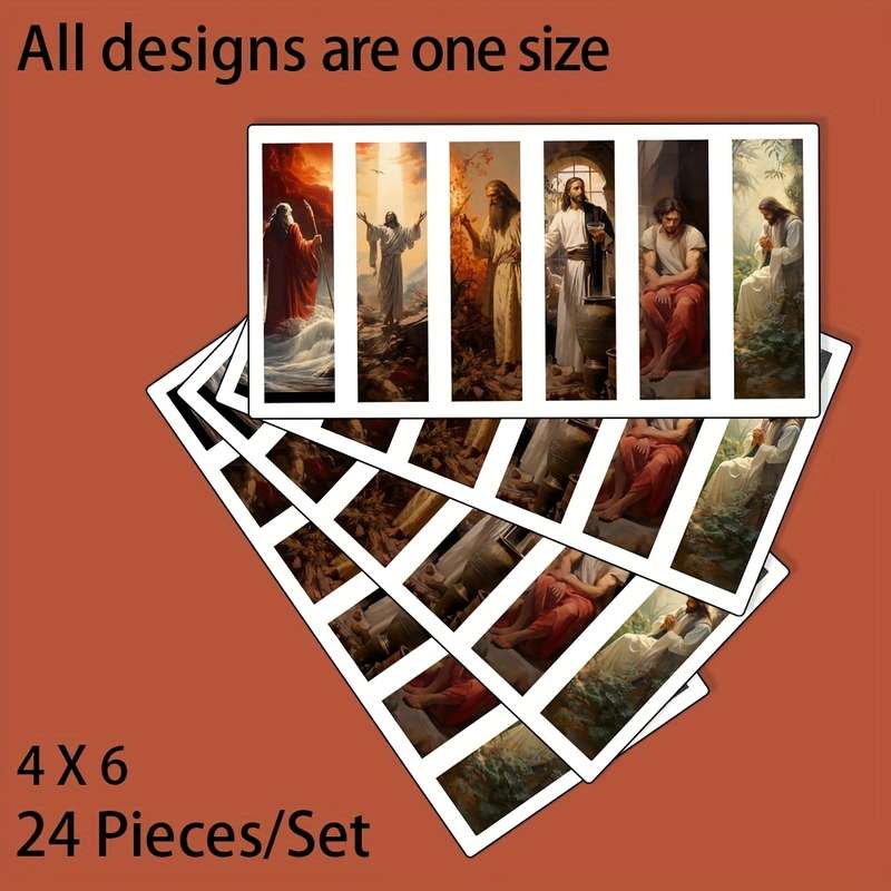 1pc Religious Stickers Jesus Christian Themed Stickers