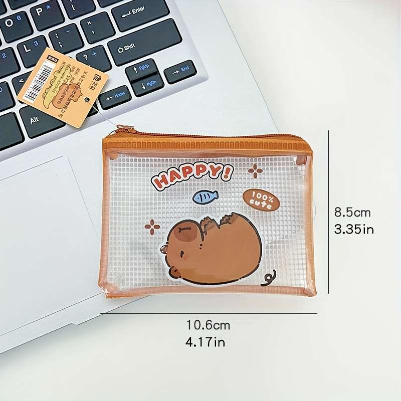1pc Adorable Capybara Coin Purse Four Styles to Choose From Compact and Portable Cosmetic Headph