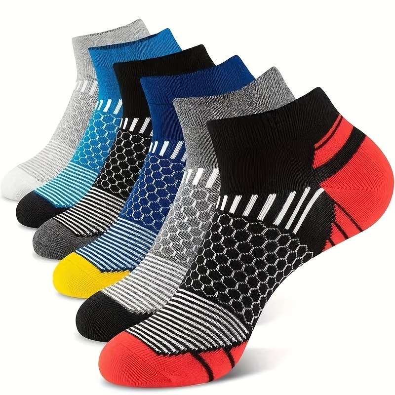6 Pairs Of Mixed Colors One Size High Elastic Socks
