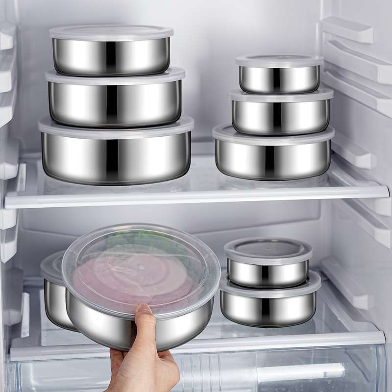 5pcs set of food storage containers with lids suitable for vegetables fruits kitchen supplie
