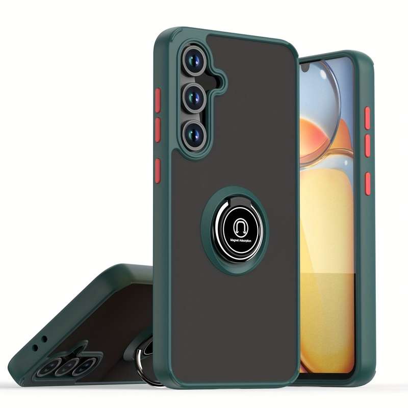 1pc Dark Green For Samsung Galaxy S22+ 5G Phone Cases
